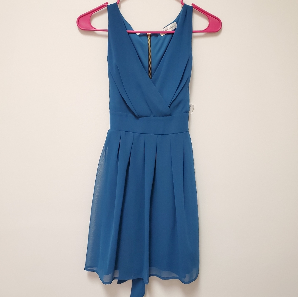Teal cocktail dress
